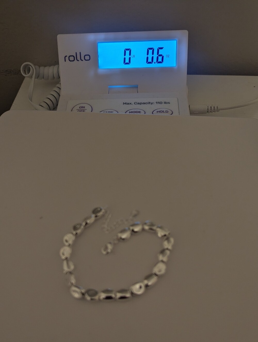 925 Sterling Silver Solid Beaded Bracelet Elegant Classic Minimalist Modern Glam - Picture 8 of 8